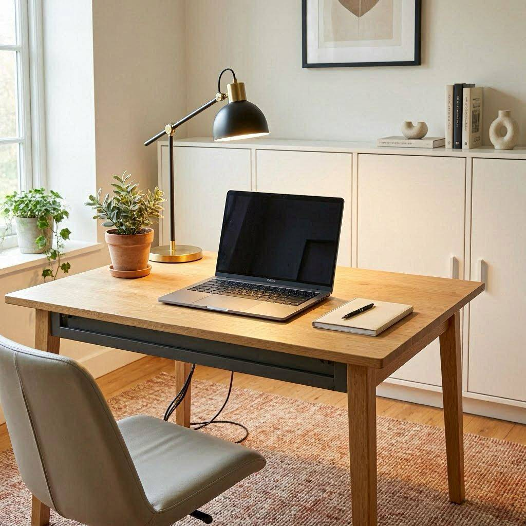 How to Design a Calm Home Office that Secures Files