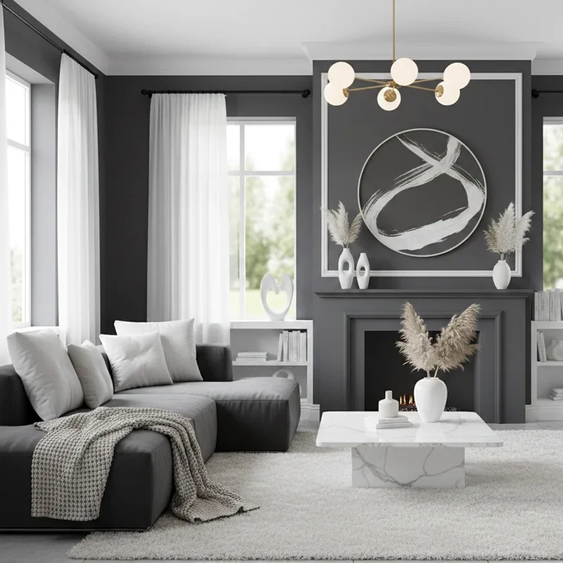 Dark Gray Living Room Ideas