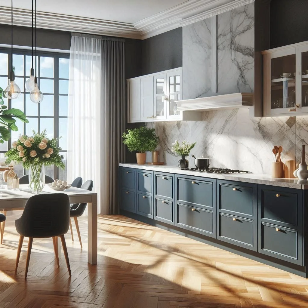 Navy Blue Kitchen