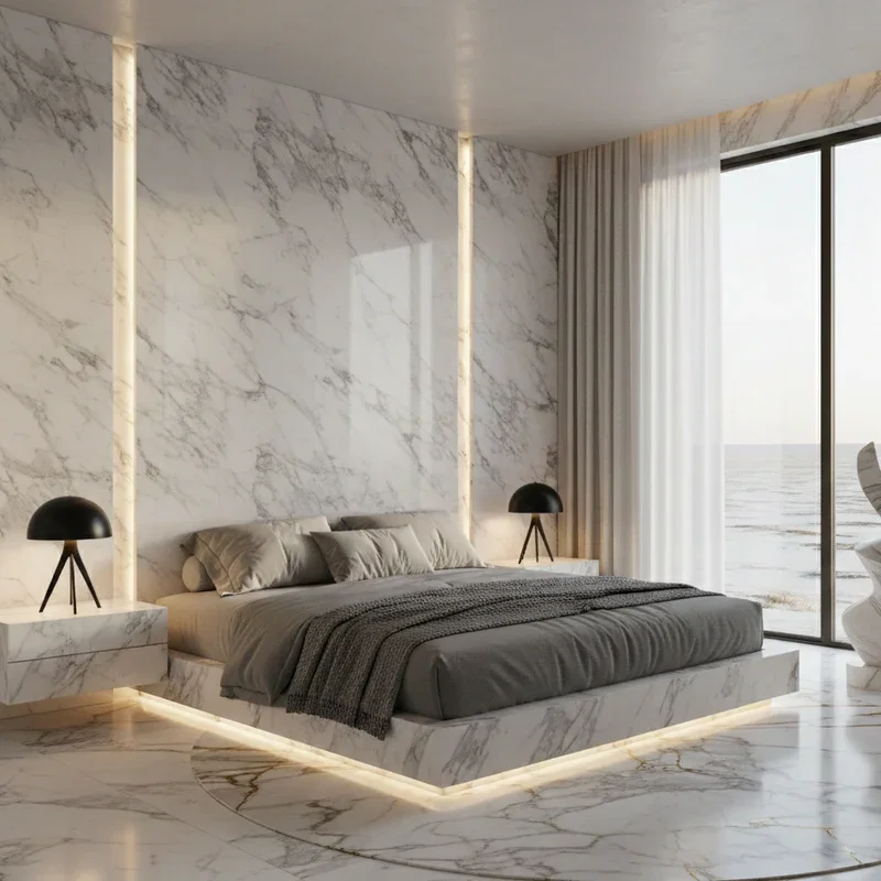 Marble Bedroom Ideas