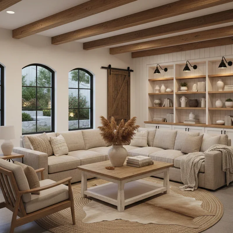 Modern Farmhouse Basement Ideas