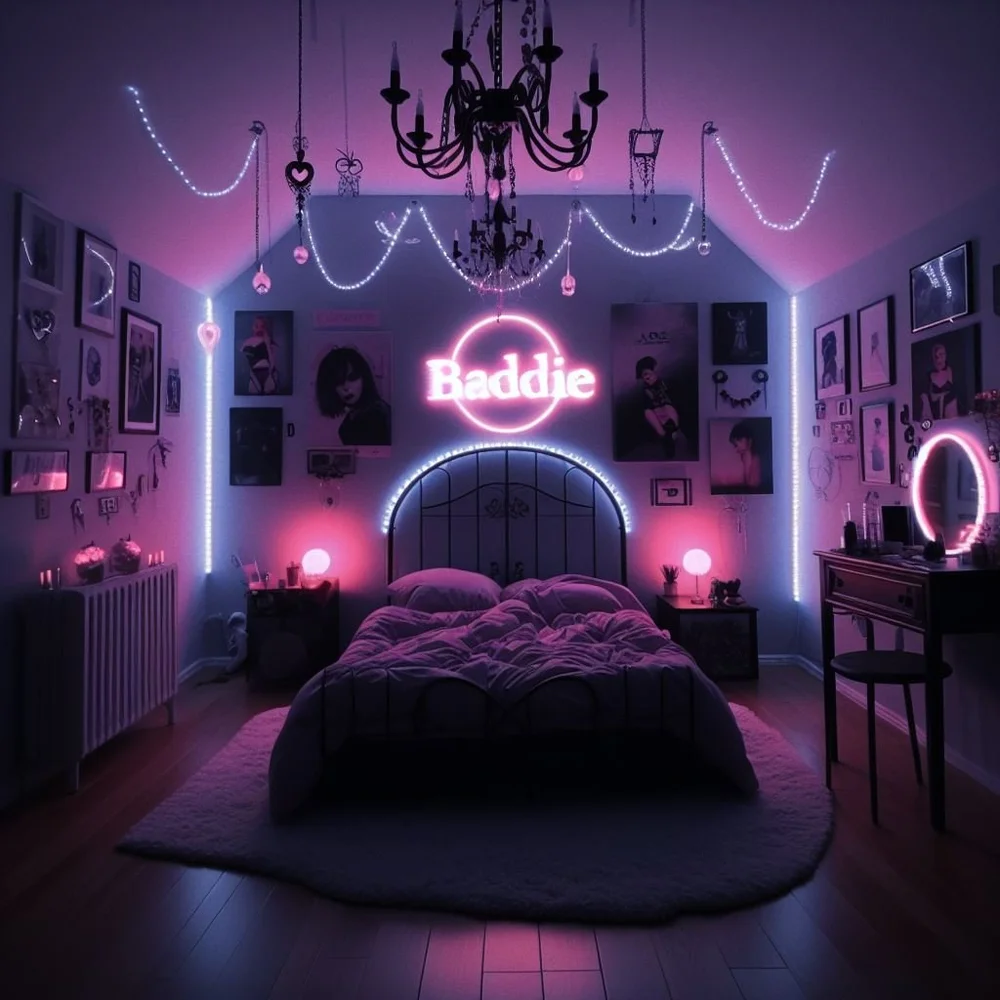 15 Baddie Aesthetic Rooms with LED Lights