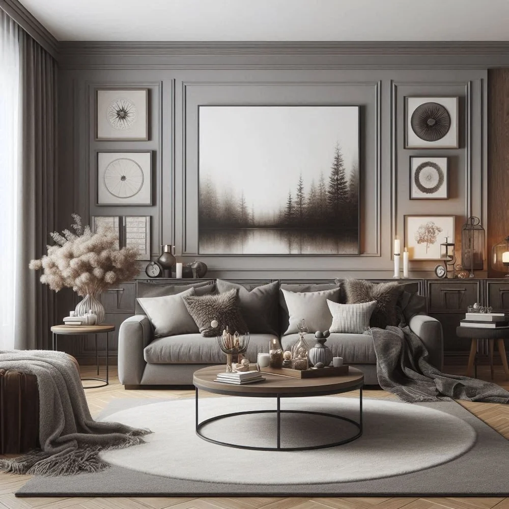 15 Elegant Grey and Brown Living