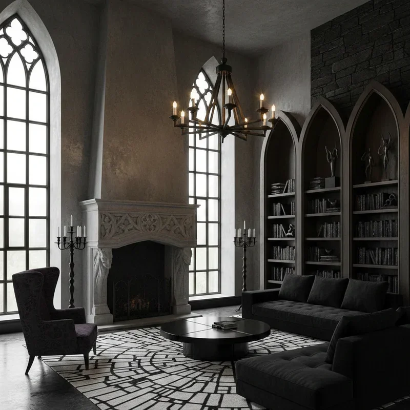 Modern Gothic Living Room Ideas