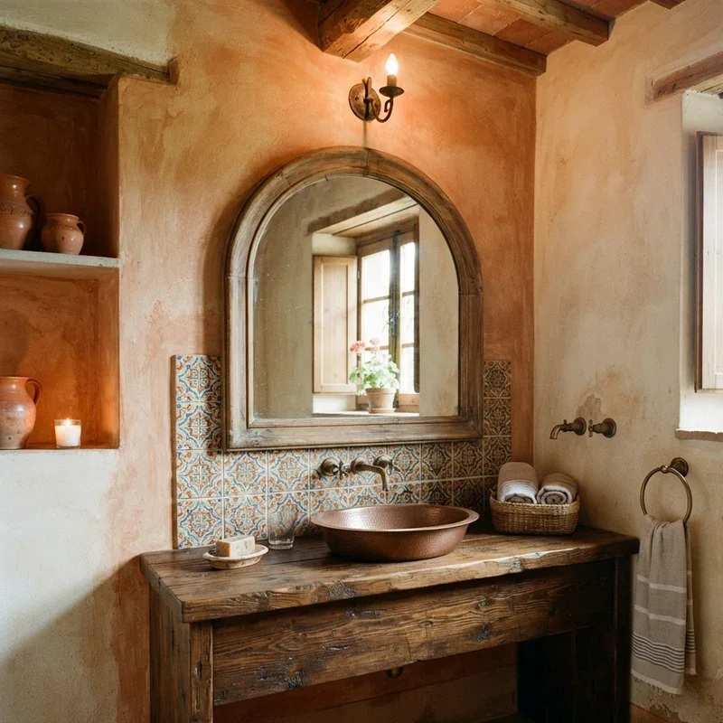 Small Tuscan Bathroom Ideas