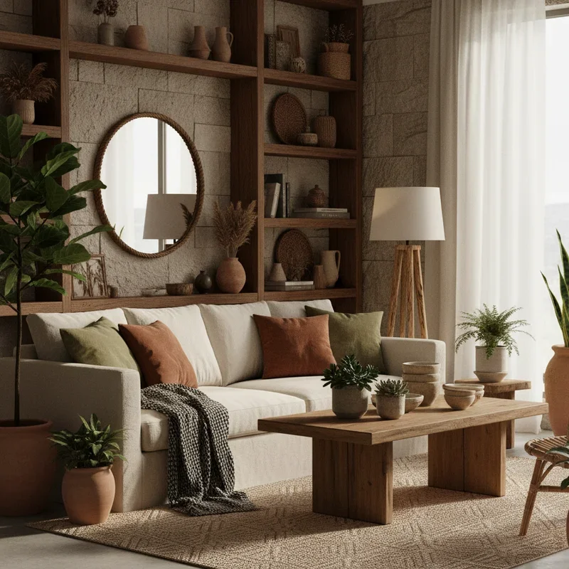 15 Earthy Living Room Ideas for a Natural Vibe