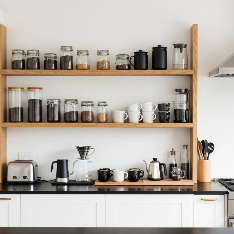 Coffee Bar Ideas for Kitchen