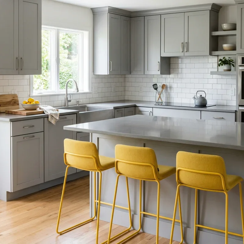 Gray and Yellow Kitchen Ideas