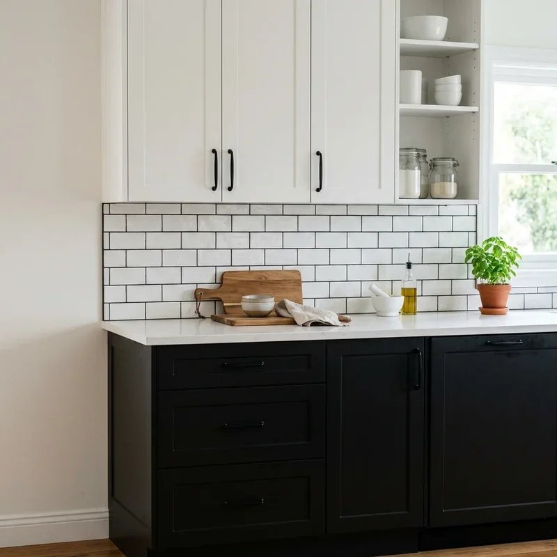 Black and White Kitchen Cabinet Ideas