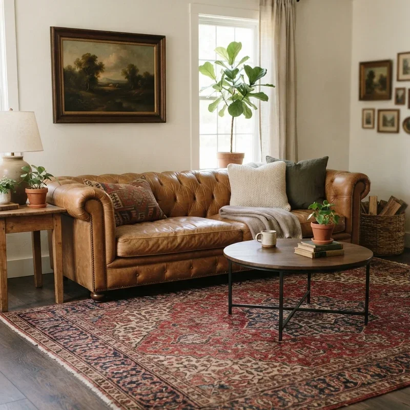 Tan Leather Sofa Living Room Ideas