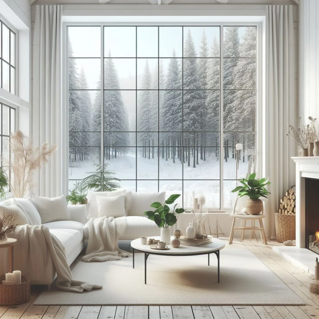 Refreshing Indoor Greenery in Nordic Living Space