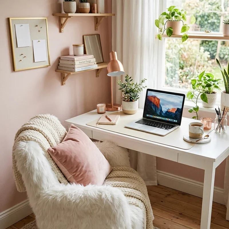 Girly Home Office Ideas