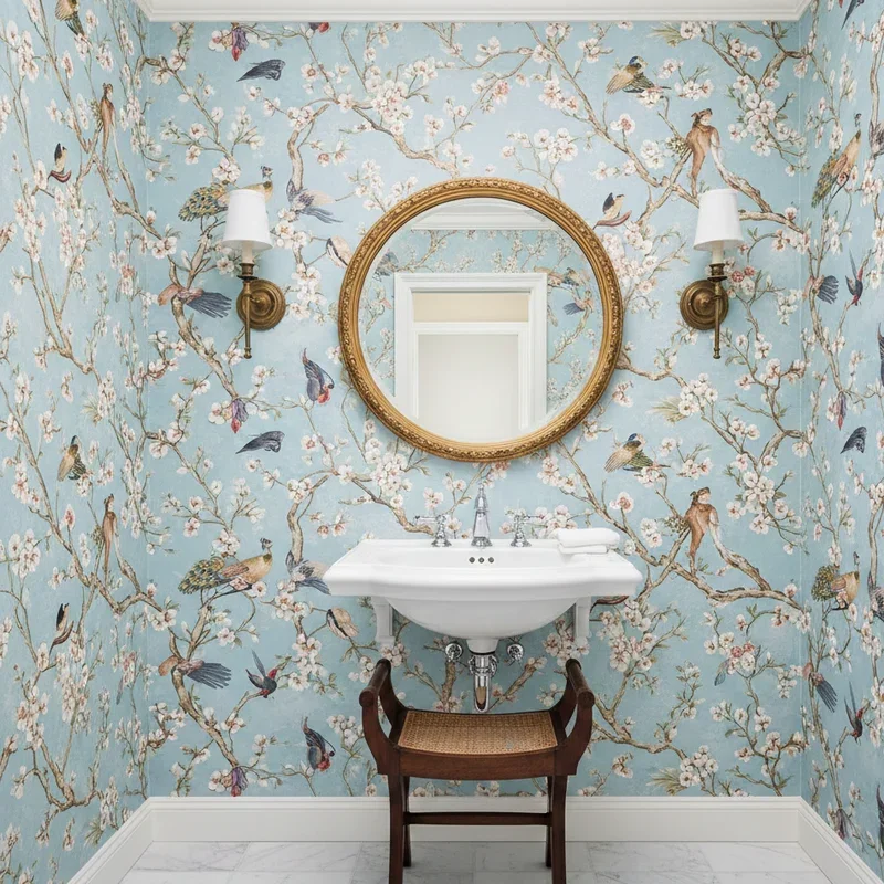 Powder Room Wallpaper Ideas