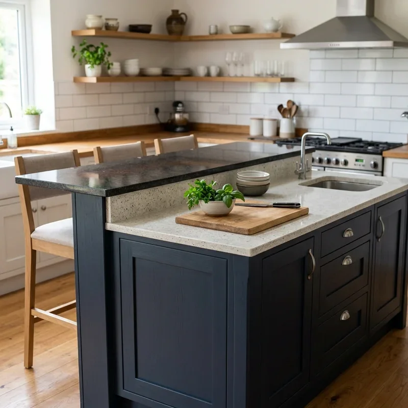 Two Tier Kitchen Island Ideas