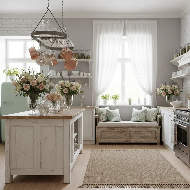 Modern Shabby Chic Kitchen Ideas