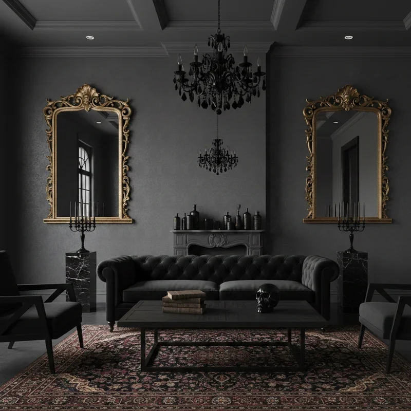 Modern Gothic Living Room Ideas