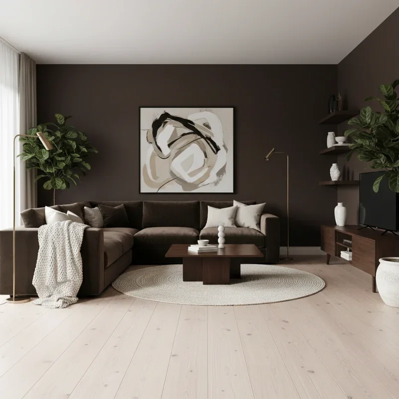 Dark Brown Living Room Ideas
