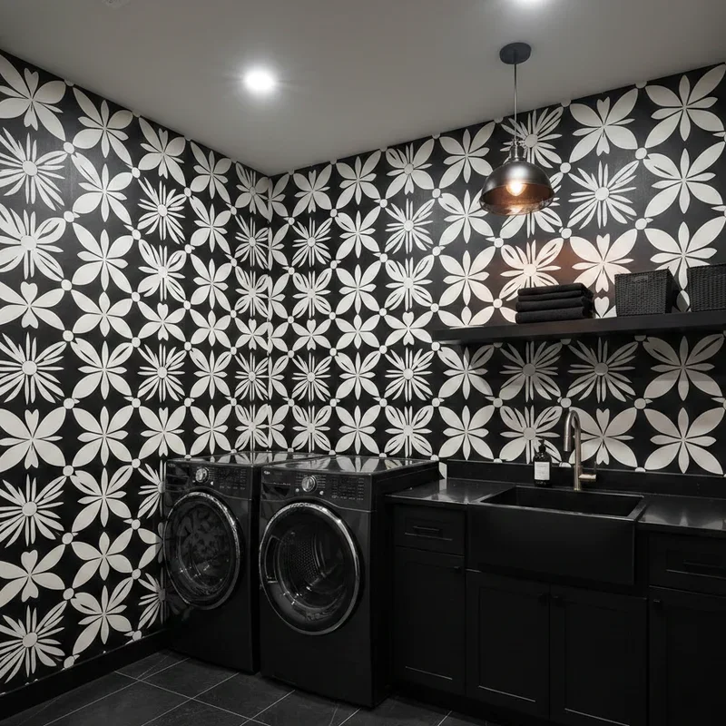 Black Laundry Room Ideas