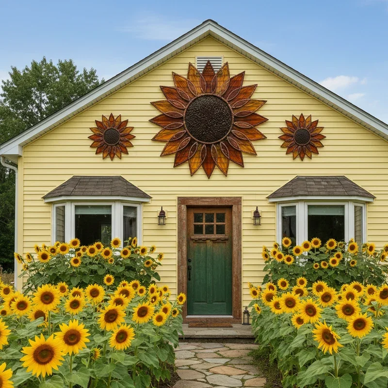 Yellow Siding House Ideas