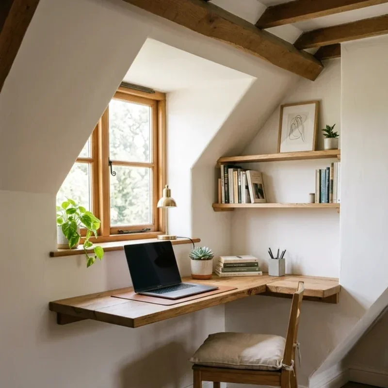 Small Attic Office Ideas