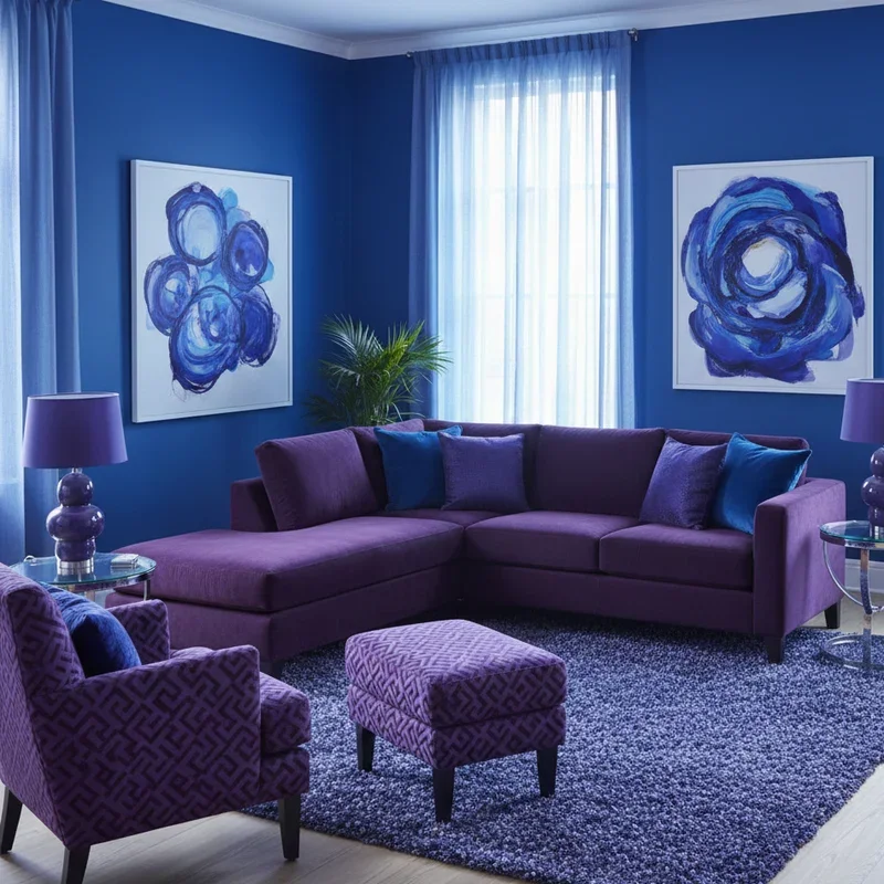 Blue and Purple Room Ideas