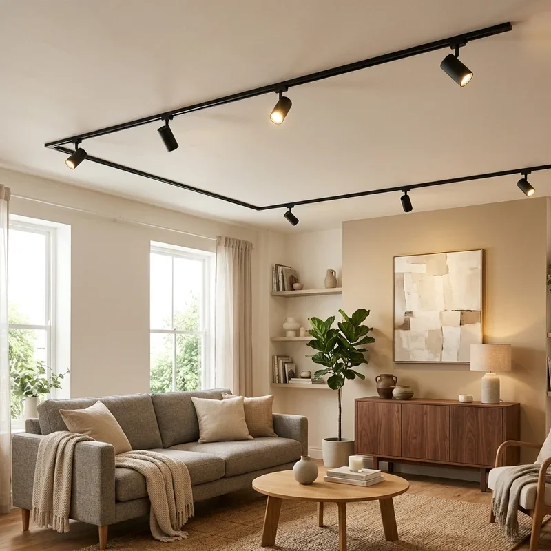 Low Ceiling Modern Living Room Lighting Ideas