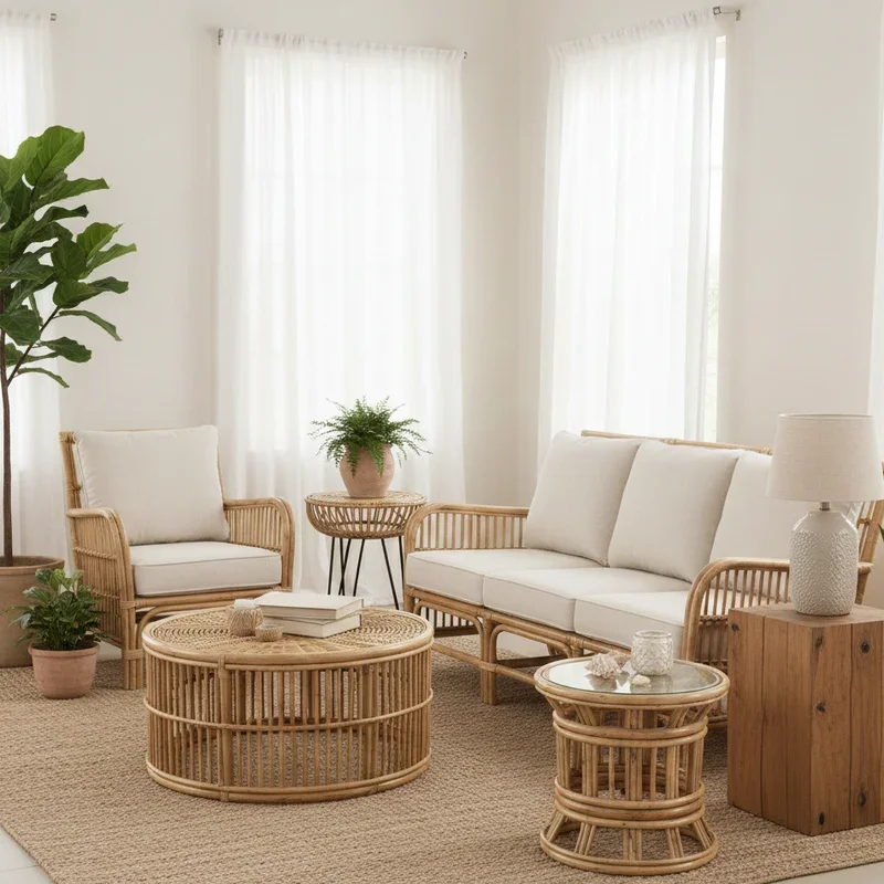 Rattan Living Room Ideas