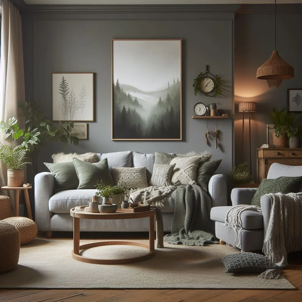 15 Stunning Grey and Sage Green Living Room Ideas
