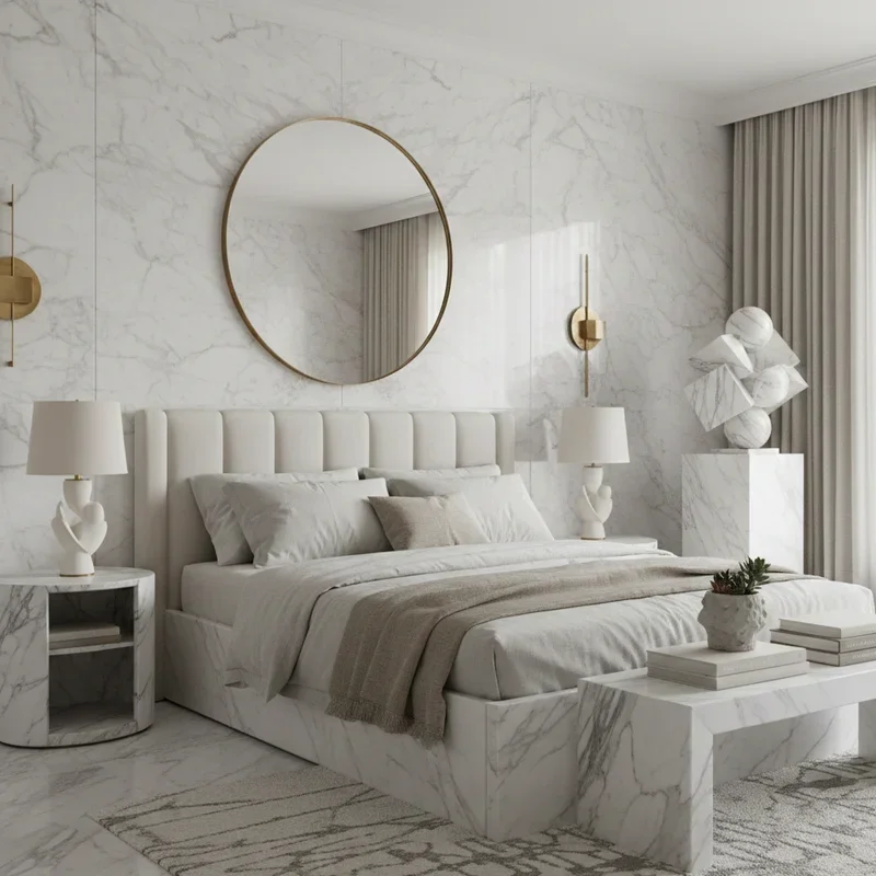 Marble Bedroom Ideas
