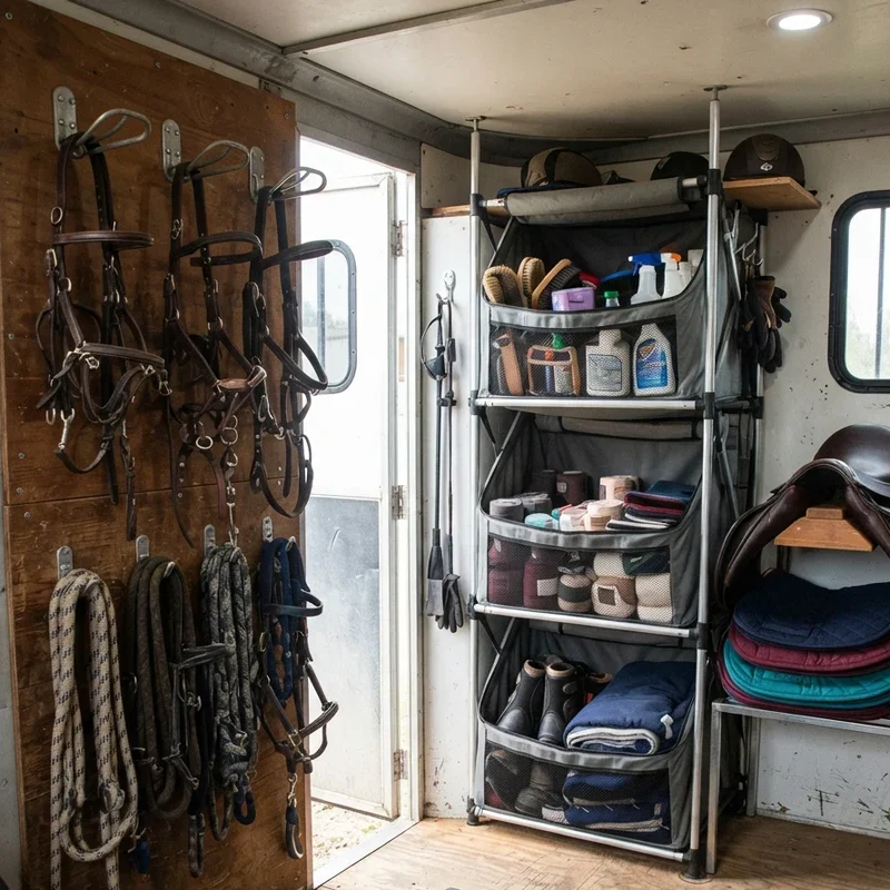 Small Horse Trailer Tack Room Ideas