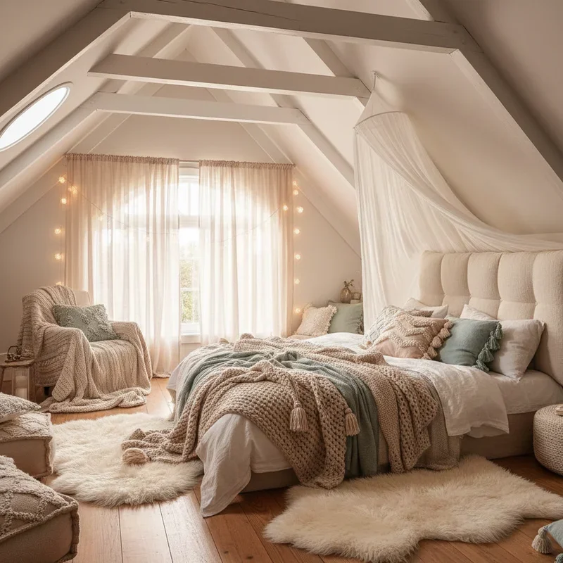 Girl Attic Bedroom Ideas