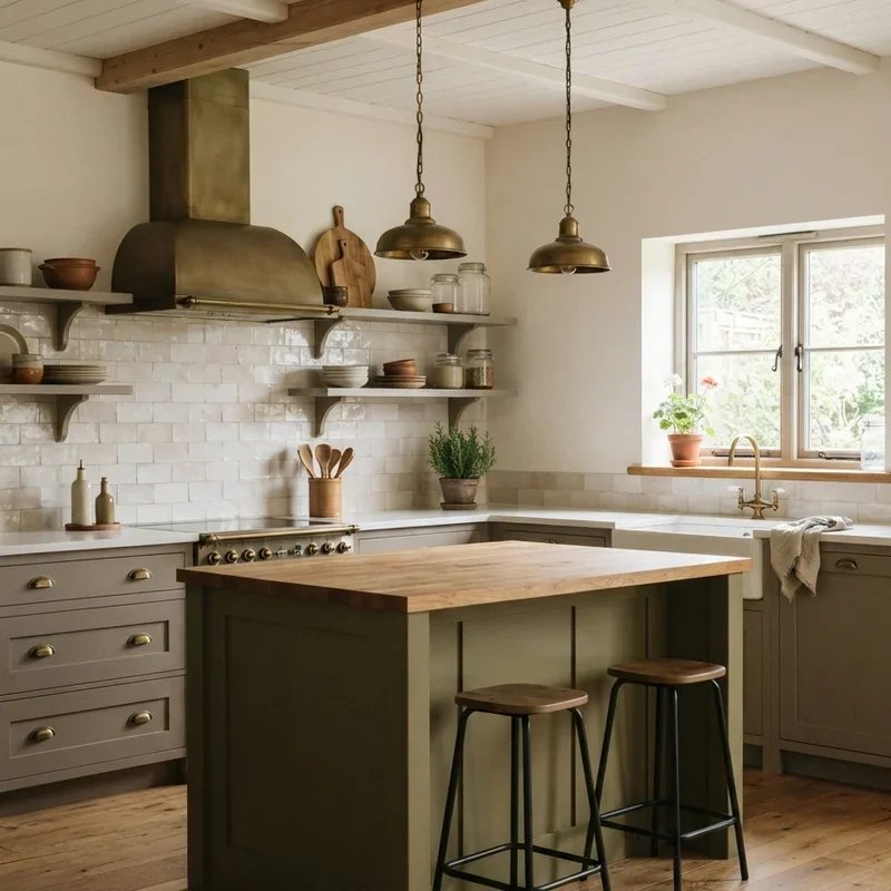 Green and Gray Kitchen Ideas