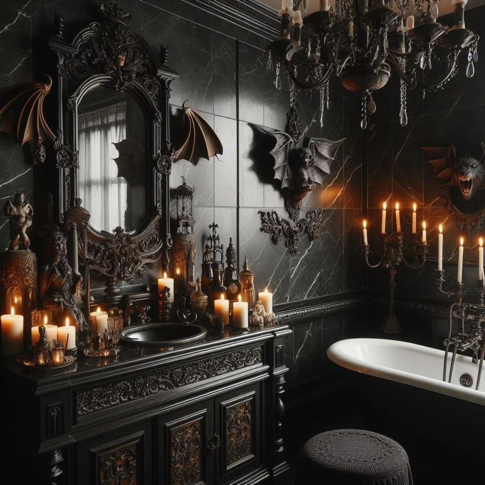 15 Captivating Gothic Bathroom Ideas for Dark Elegance