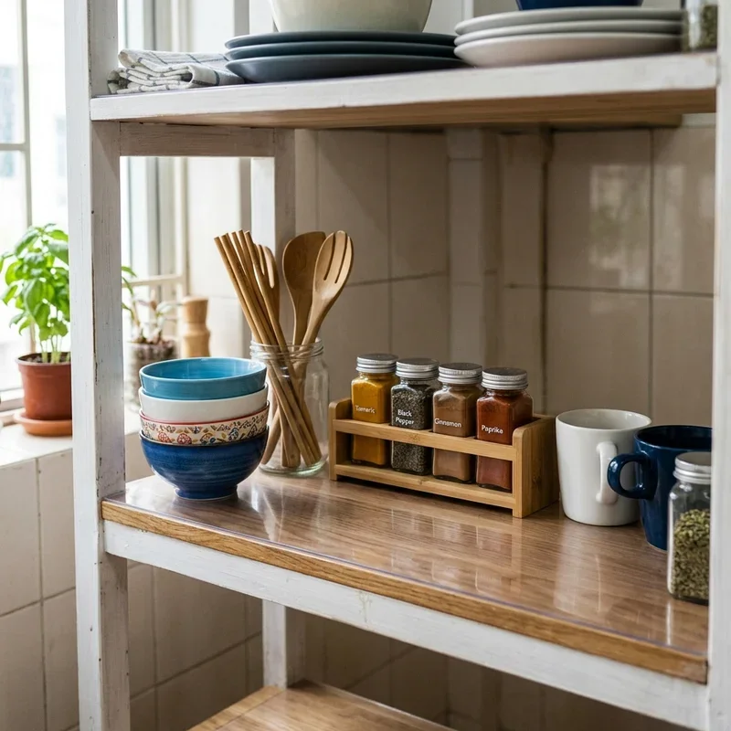 Kitchen Shelf Liner Ideas