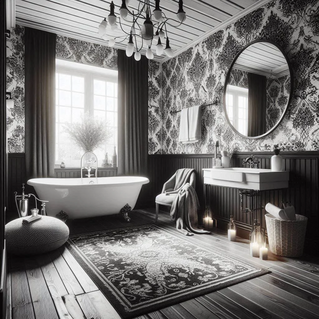 15 Black, White, and Grey Bathroom Ideas for Sleek Style