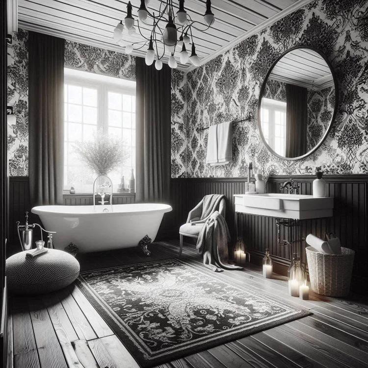 15 Black, White, and Grey Bathroom Ideas for Sleek Style