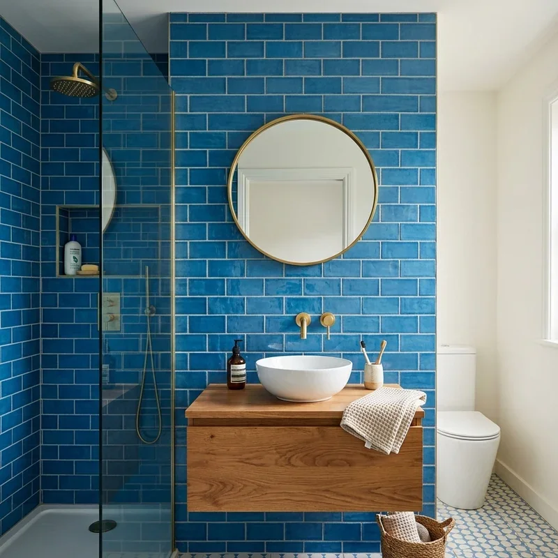 15 Blue Subway Tile Bathroom Ideas for Stylish Interiors