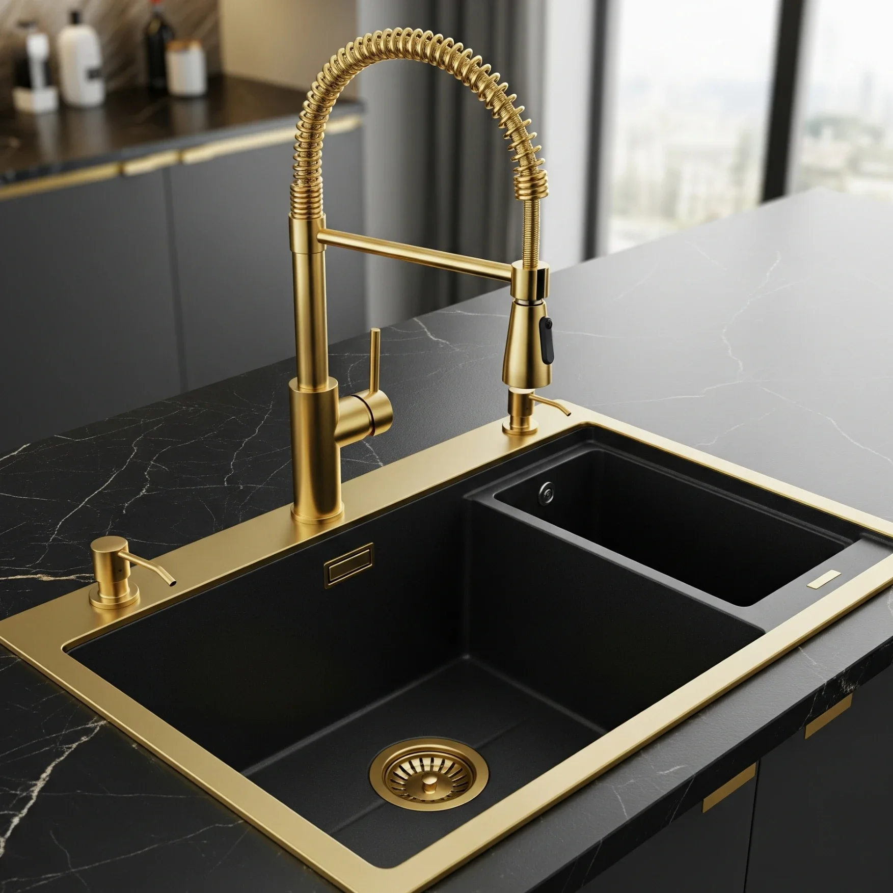 How to Use Black or Gold Sinks to Make a Statement in Any Kitchen