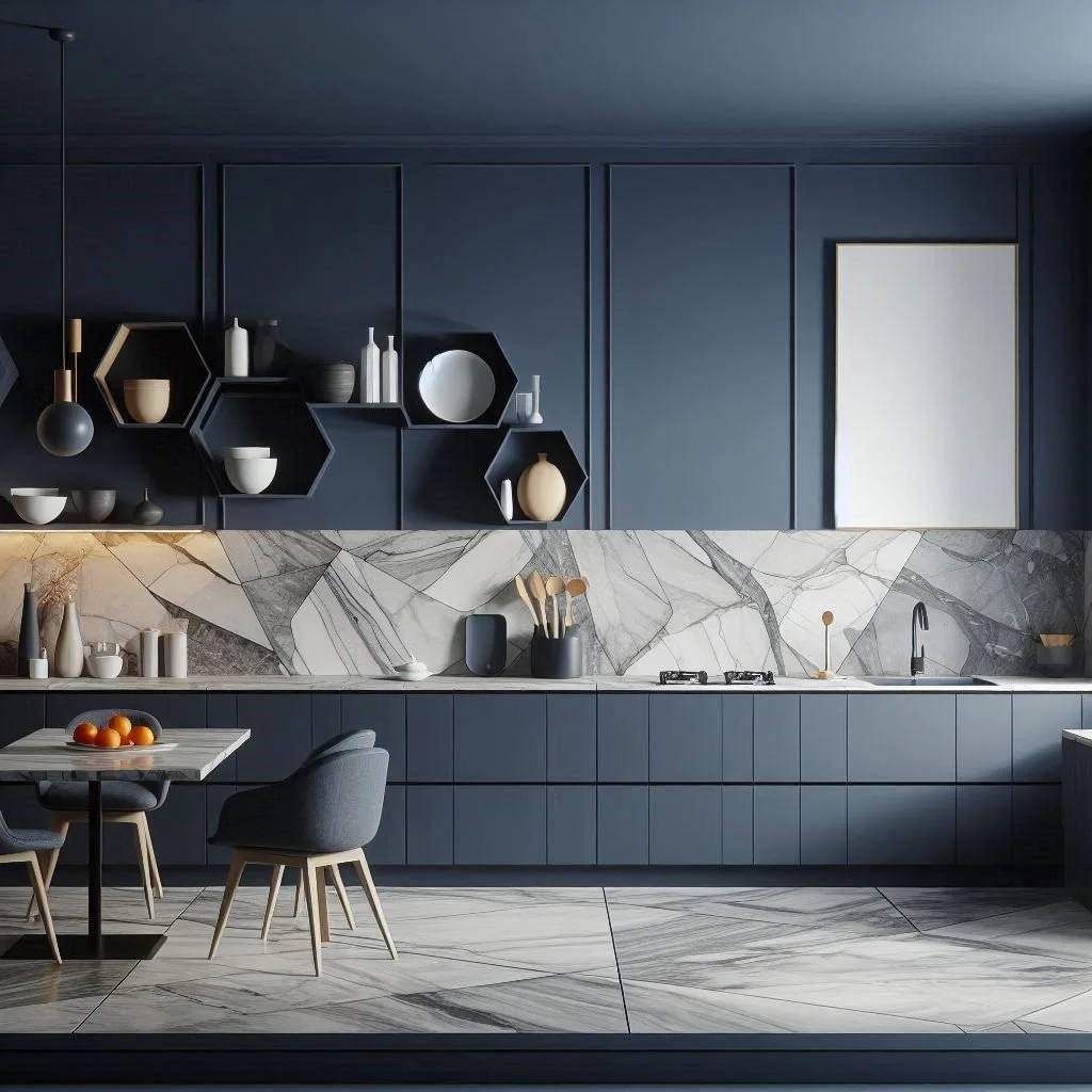 Navy Blue Kitchen