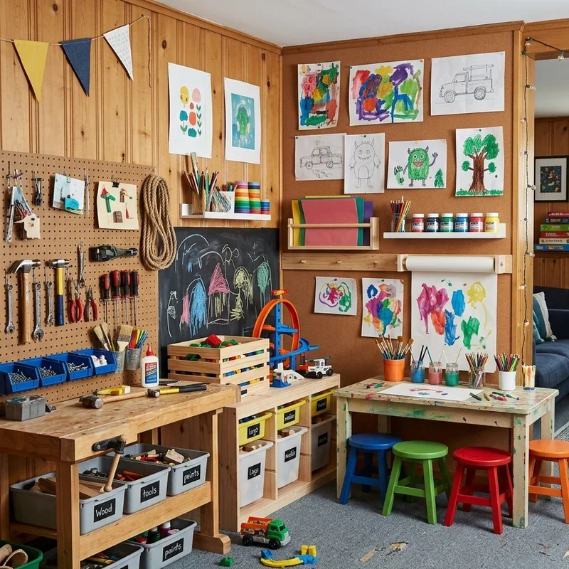 Boys Basement Playroom Ideas