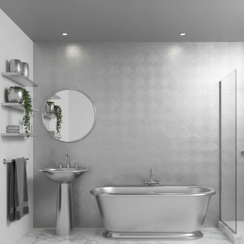 Silver Bathroom Ideas