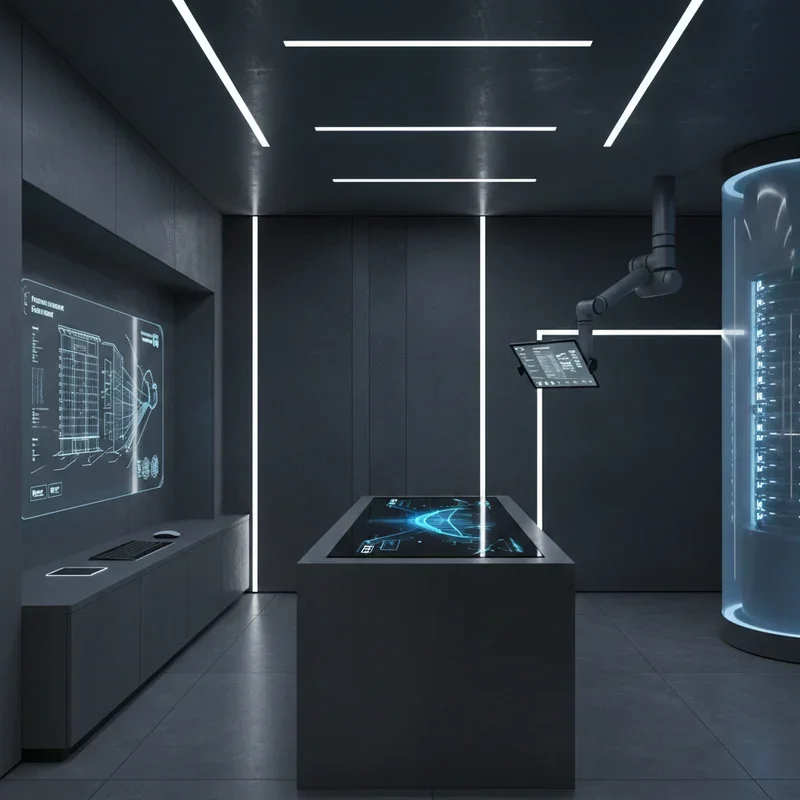 Dark Grey Office Ideas