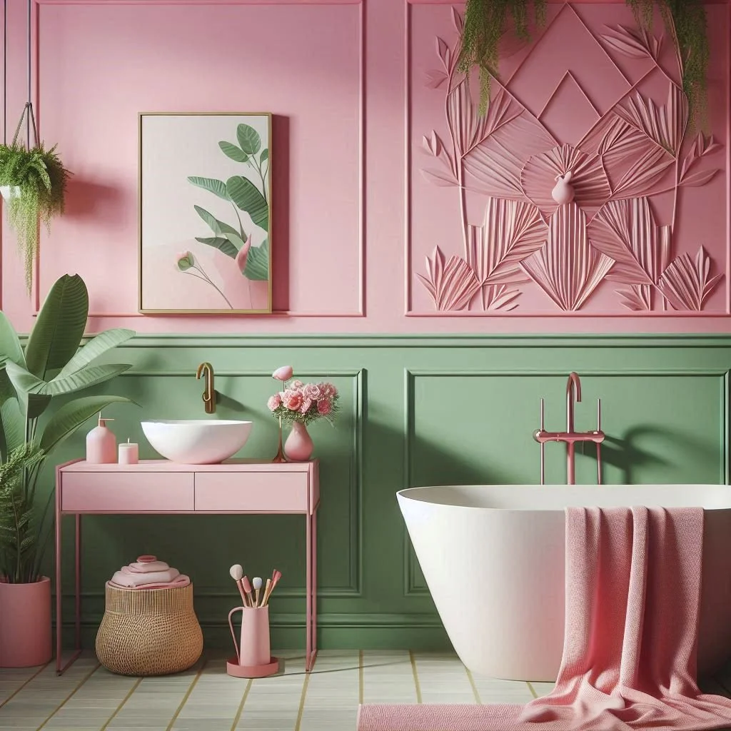 15 Pink and Green Bathroom Styles for a Bold Look