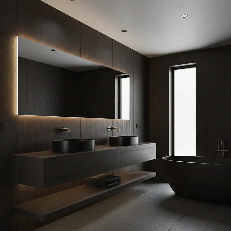 Dark Wood Bathroom Ideas