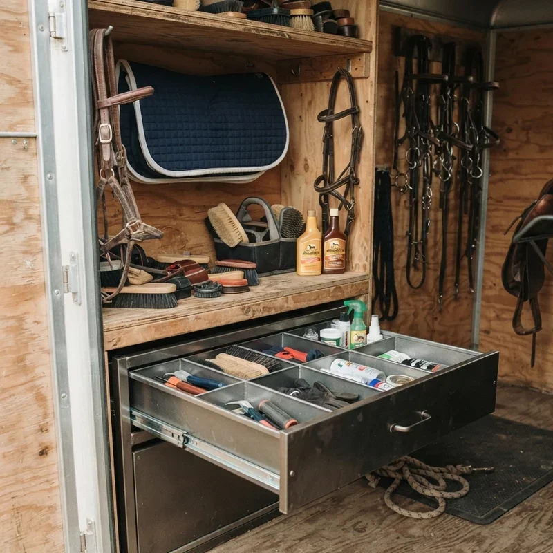 Small Horse Trailer Tack Room Ideas