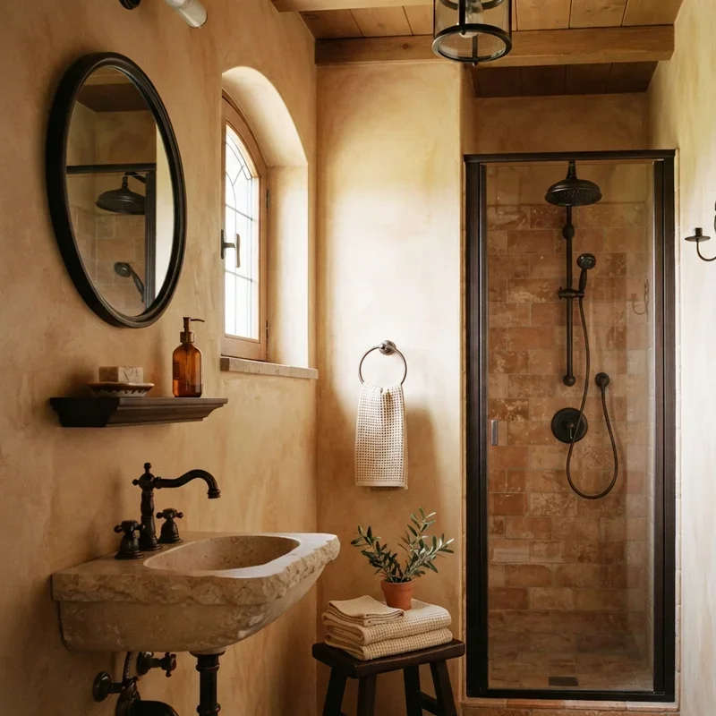 Small Tuscan Bathroom Ideas