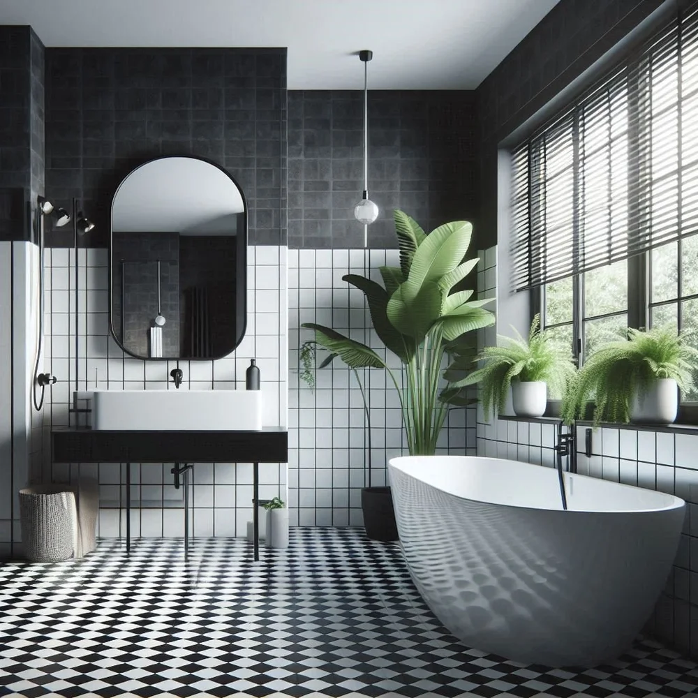 15 Chic Black and White Bathroom Decor Ideas