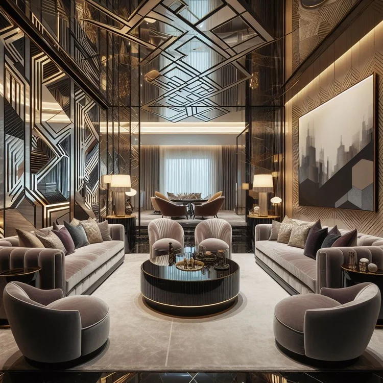 Curated Intimate Art Deco Lounges Gallery View 46
