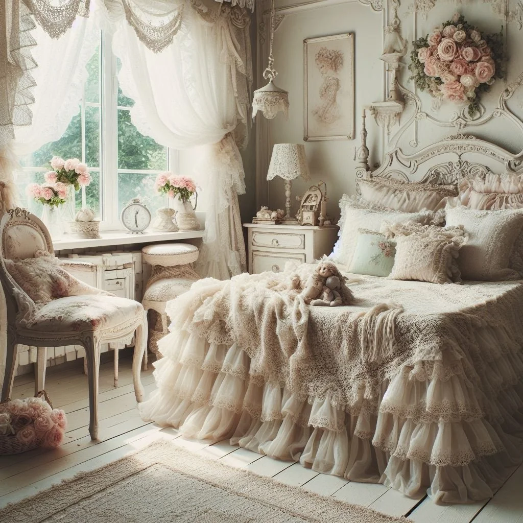 View of 15 Charming Shabby Chic Bedroom Ideas for Cozy Retreats