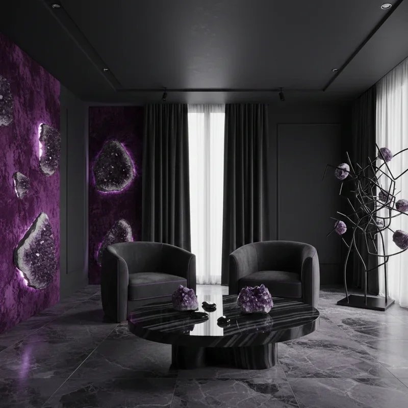 Black and Purple Room Ideas